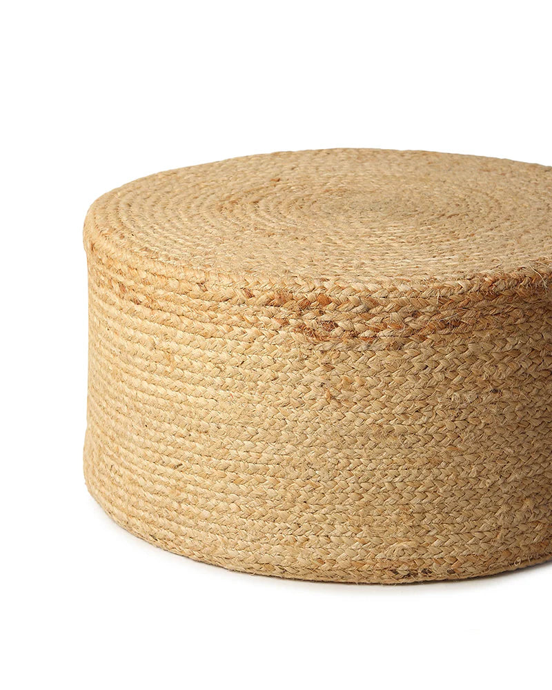 Minimalist Jute Pouffes for Stylish Home Interiors