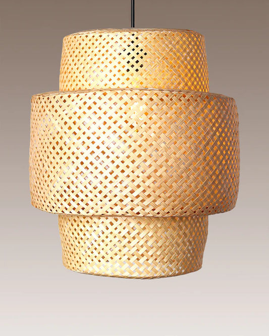 Minimalist Bamboo Pendant Light for Balcony and Patio
