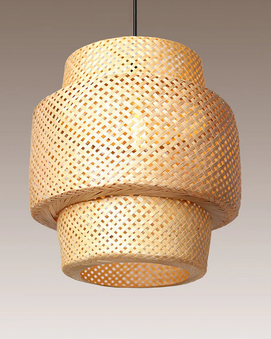 Minimalist Bamboo Pendant Light for Balcony and Patio
