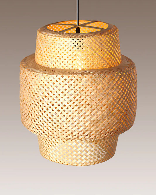 Minimalist Bamboo Pendant Light for Balcony and Patio