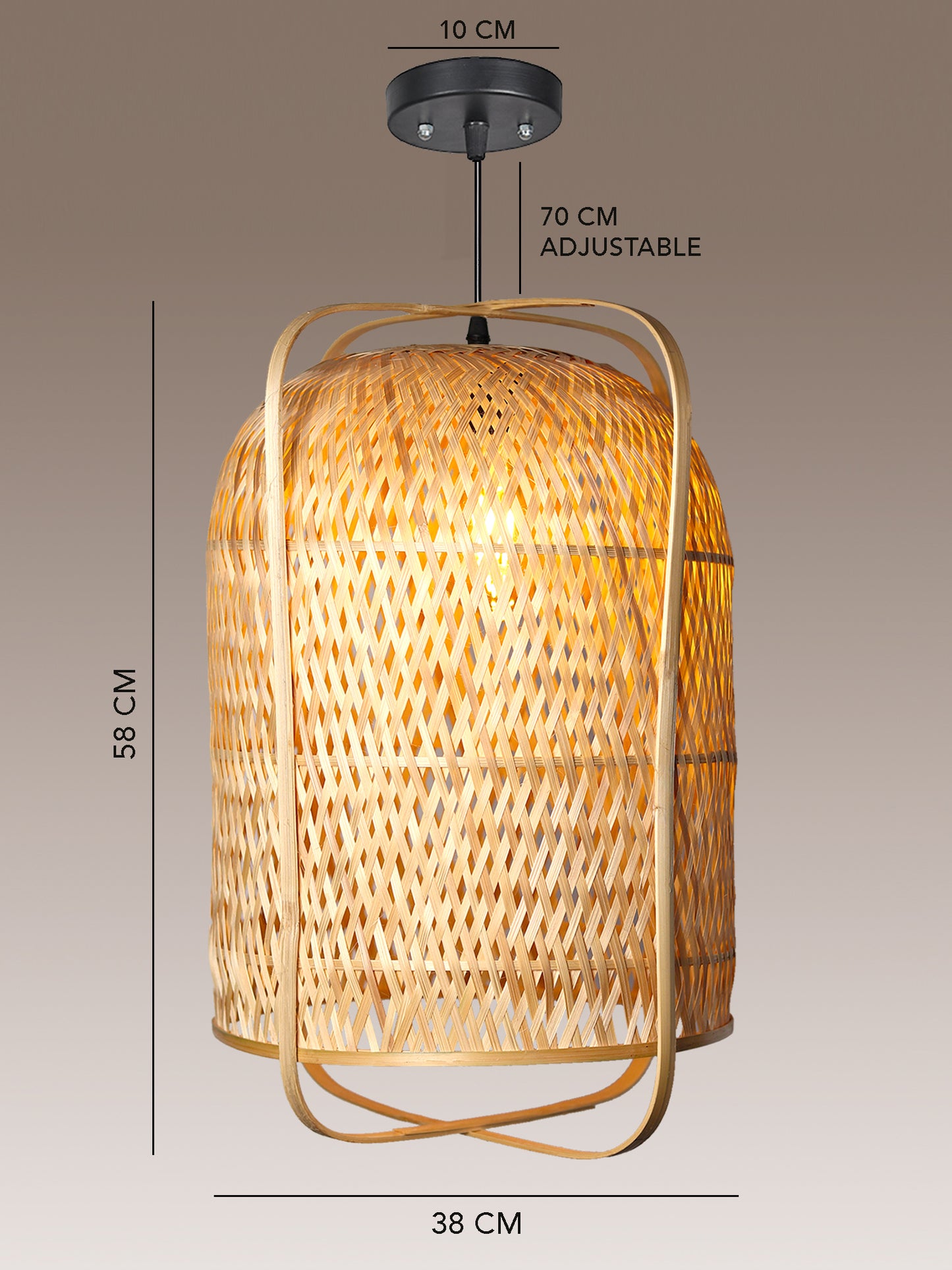 Bamboo Lamp | Cane Table Lamp