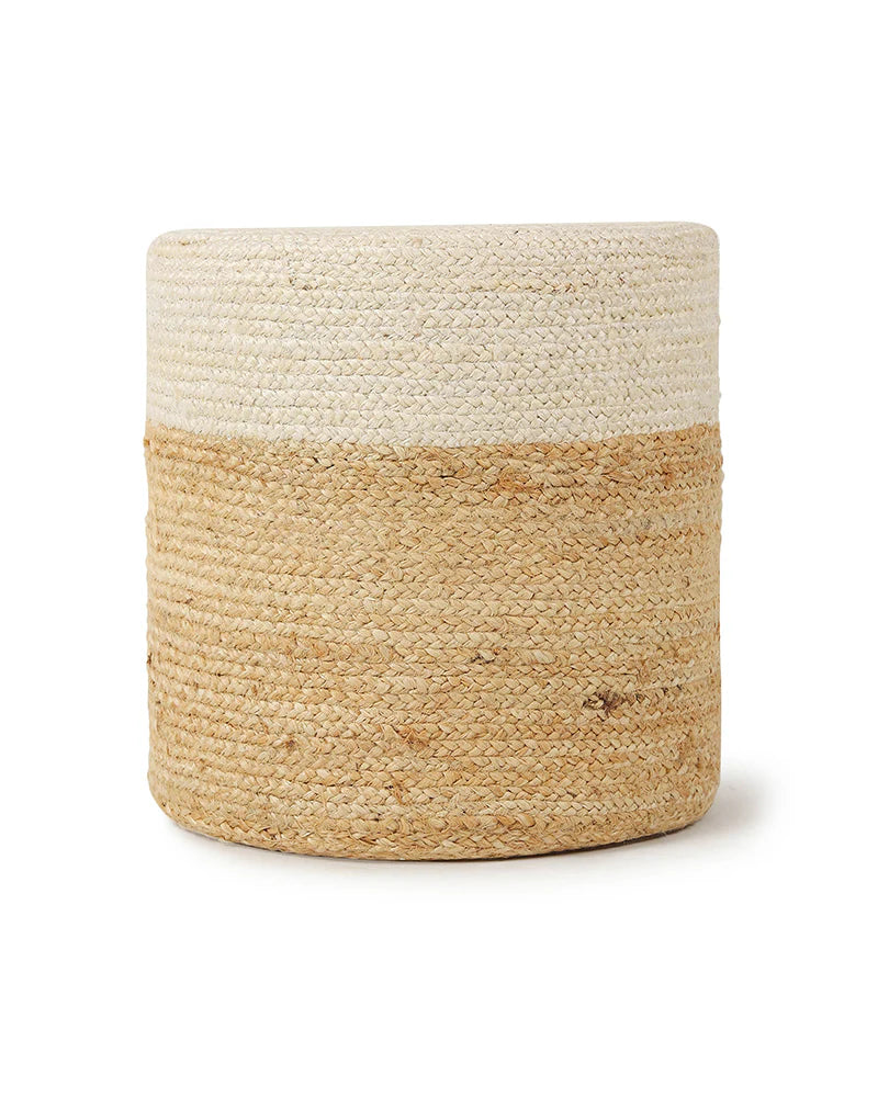 Handcrafted Jute Pouffes for Natural Living Room Decor