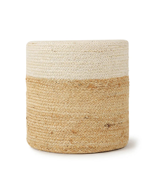 Handcrafted Jute Pouffes for Natural Living Room Decor