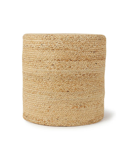 Comfortable Jute Pouffes for Relaxed Living Room