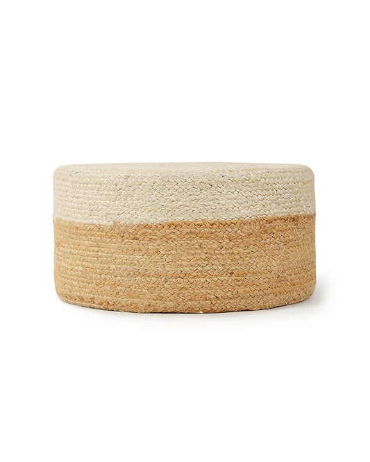 Boho Style Jute Ottoman Stools for Comfortable Seating