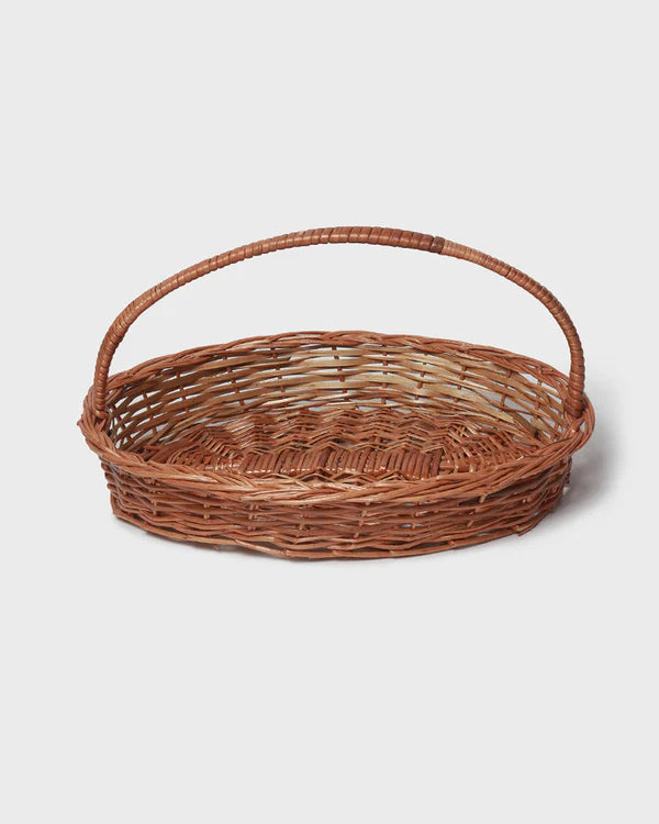 Wicker Oval Storage Baskets for Home, Office, and Utility Spaces