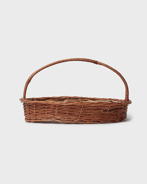 Wicker Oval Storage Baskets for Home, Office, and Utility Spaces