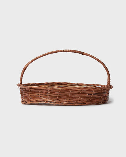 Wicker Oval Storage Baskets for Home, Office, and Utility Spaces
