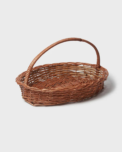 Wicker Oval Storage Baskets for Home, Office, and Utility Spaces