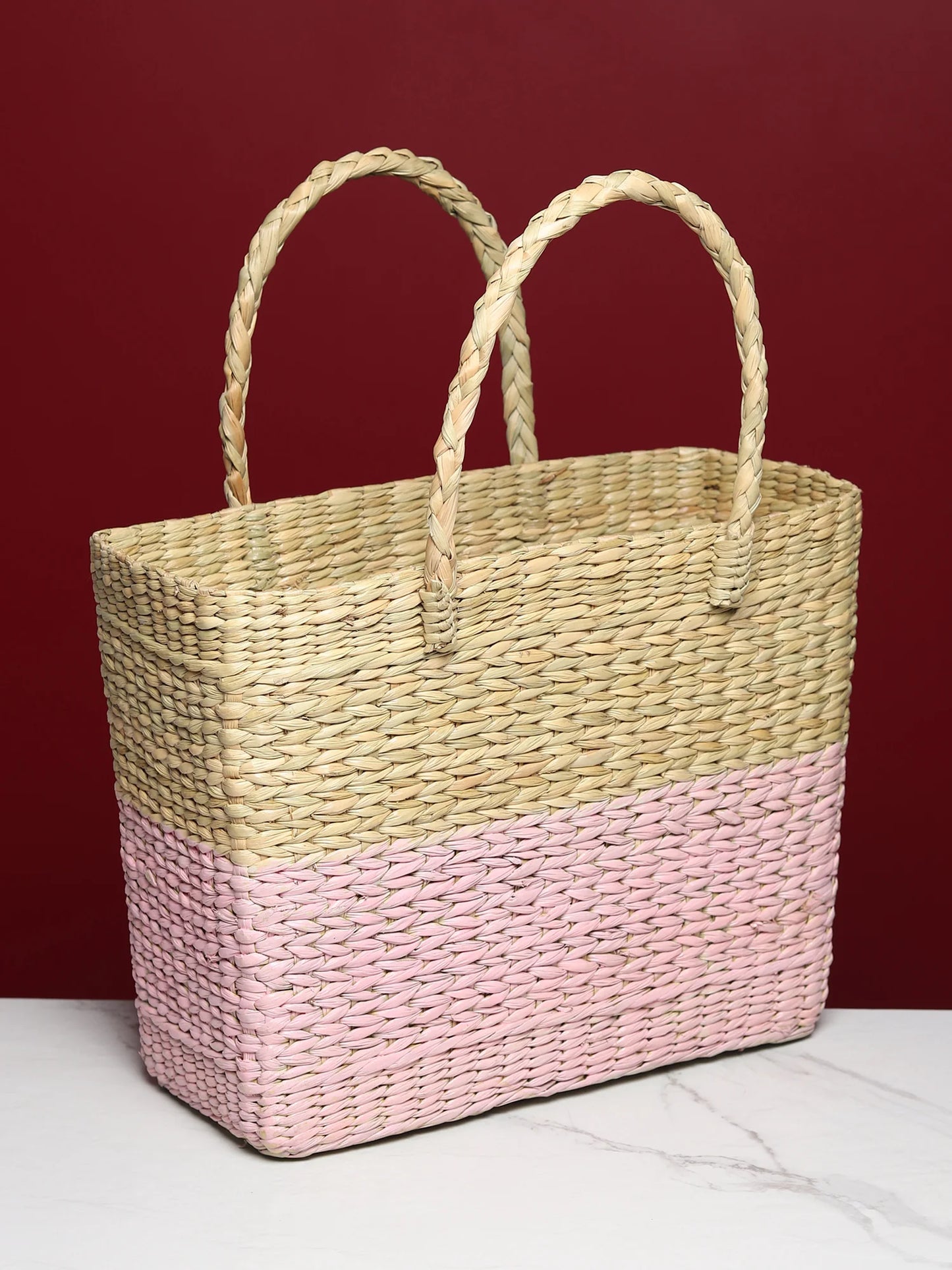 Eco-Friendly Seagrass Tote for Daily Shopping Use