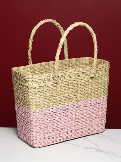 Eco-Friendly Seagrass Tote for Daily Shopping Use