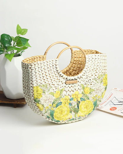 Handmade Natural Beach Tote for Market, Storage & Everyday