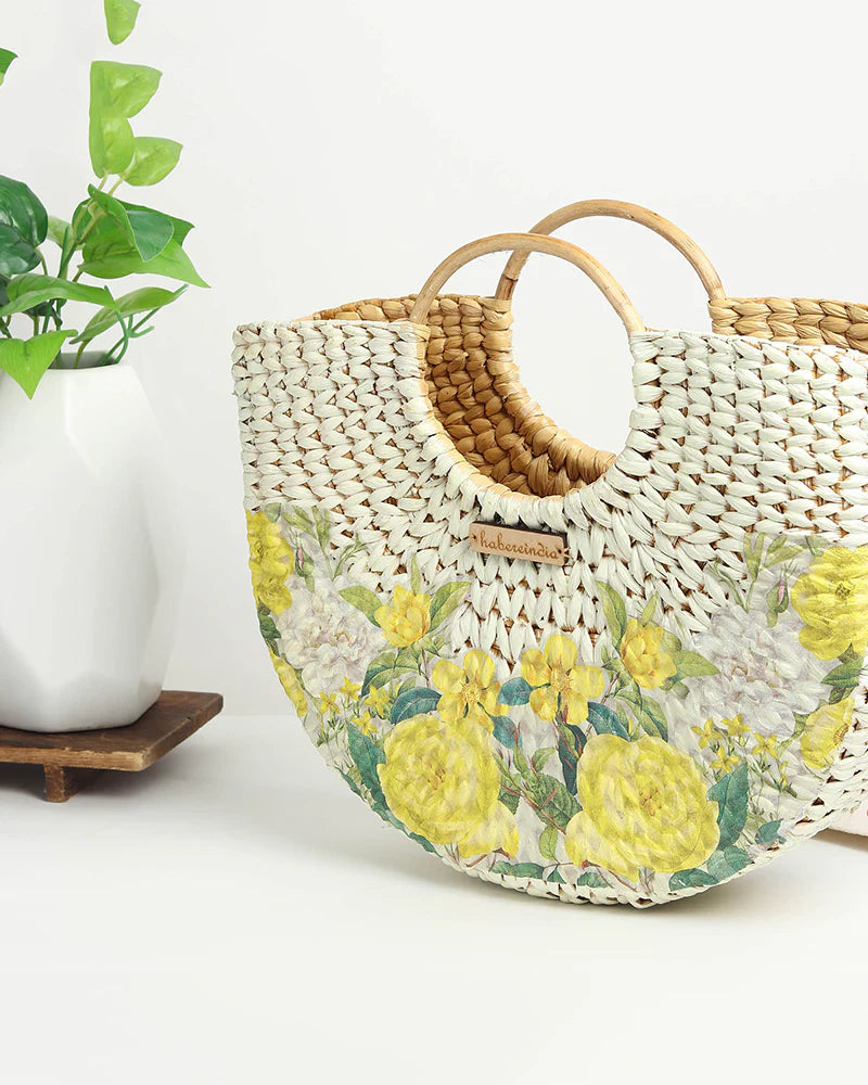 Handmade Natural Beach Tote for Market, Storage & Everyday