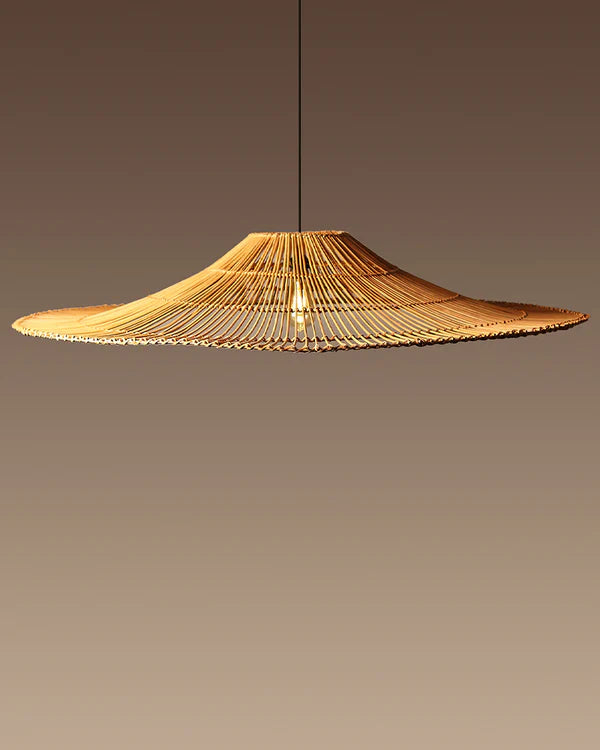 Handmade Rattan Hanging Light for Bedroom and Study Room