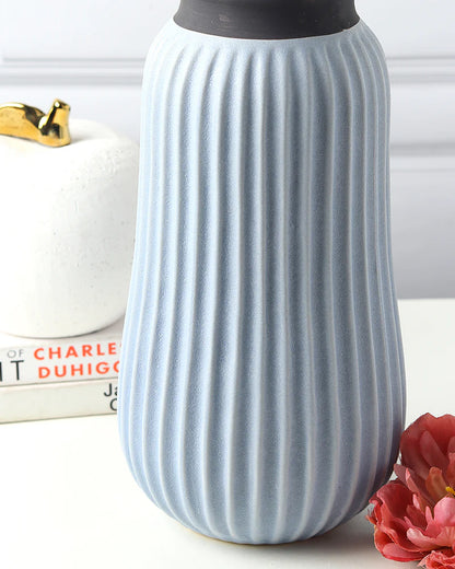 Round Ceramic Vase for Tabletop Centerpieces