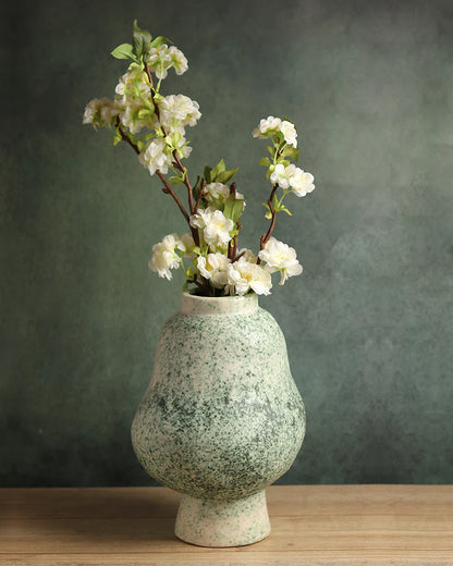 Classic Ceramic Flower Vase for Shelf Styling