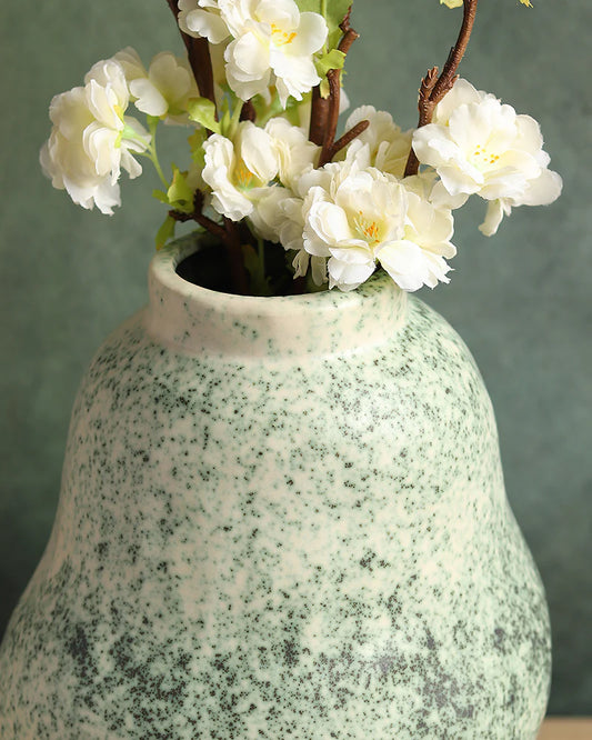 Classic Ceramic Flower Vase for Shelf Styling