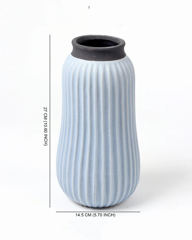 Round Ceramic Vase for Tabletop Centerpieces