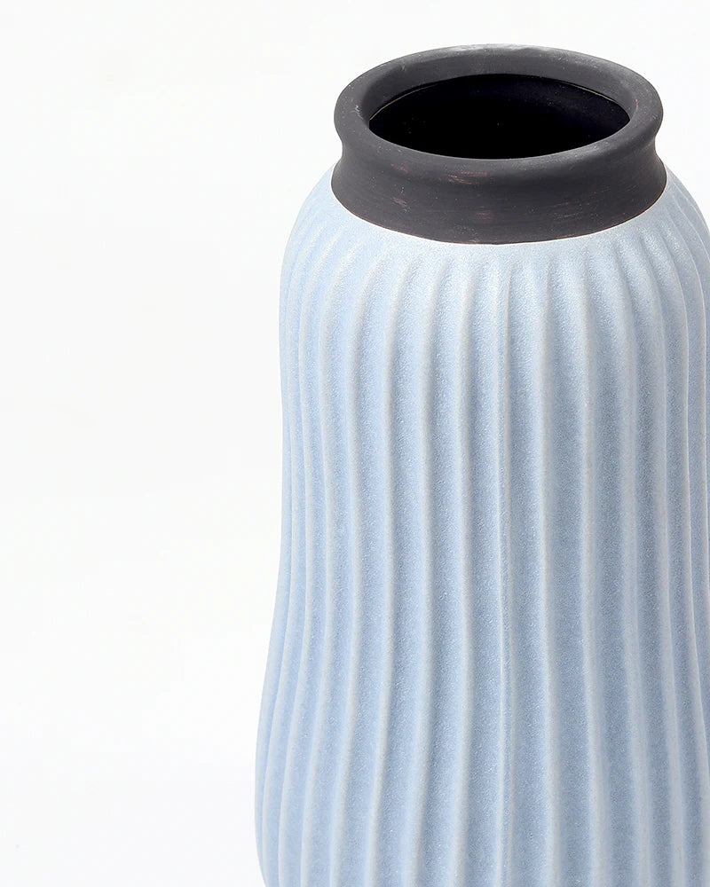 Round Ceramic Vase for Tabletop Centerpieces