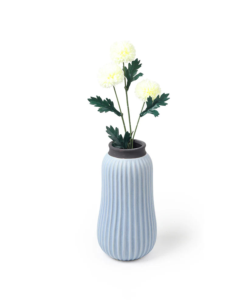 Round Ceramic Vase for Tabletop Centerpieces