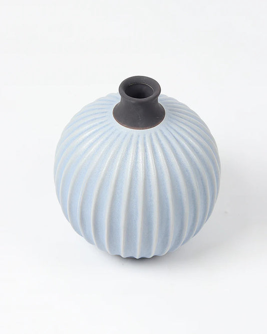 Curved Ceramic Vase for Minimalist Room Decor