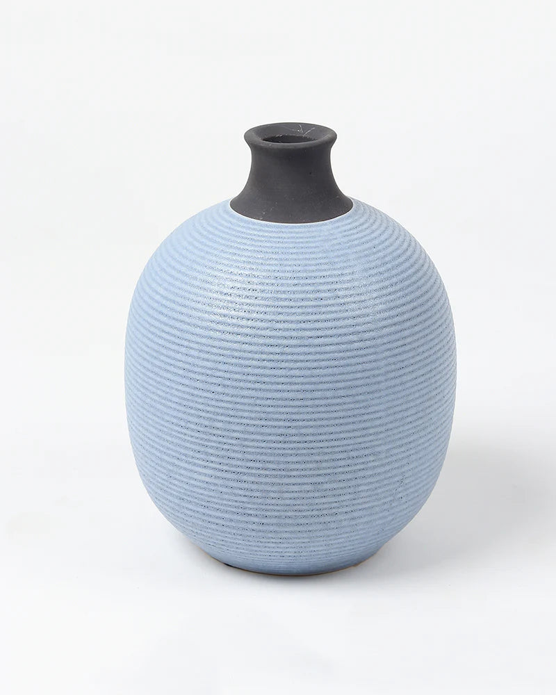 Pot Shape Ceramic Vase for Aesthetic Room Decor