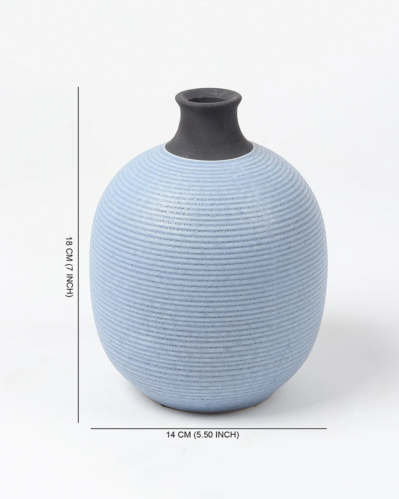 Pot Shape Ceramic Vase for Aesthetic Room Decor