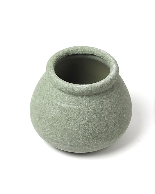 Matte Finish Ceramic Vase for Shelf Styling