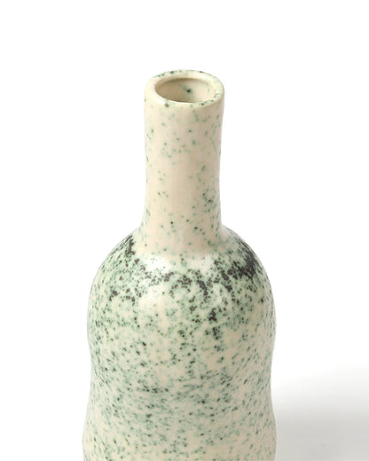 Glossy Green Ceramic Flower Pot for Tabletop Decor