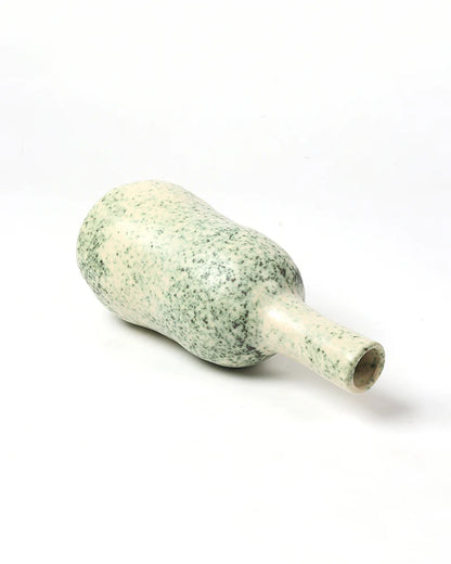 Glossy Green Ceramic Flower Pot for Tabletop Decor