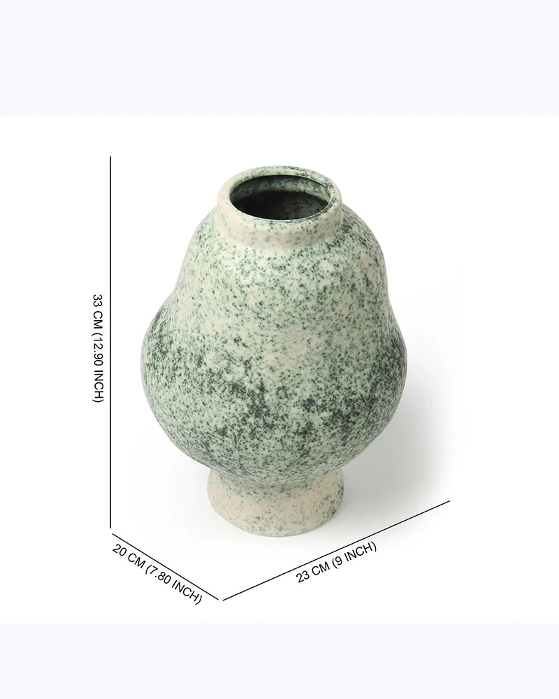 Classic Ceramic Flower Vase for Shelf Styling