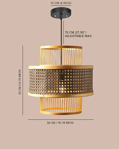 Modern Rattan Ceiling Lamp for Balcony and Hall
