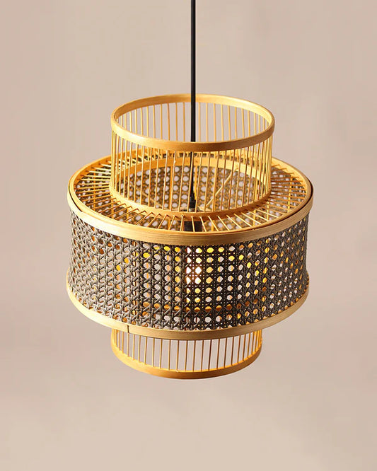 Modern Rattan Ceiling Lamp for Balcony and Hall