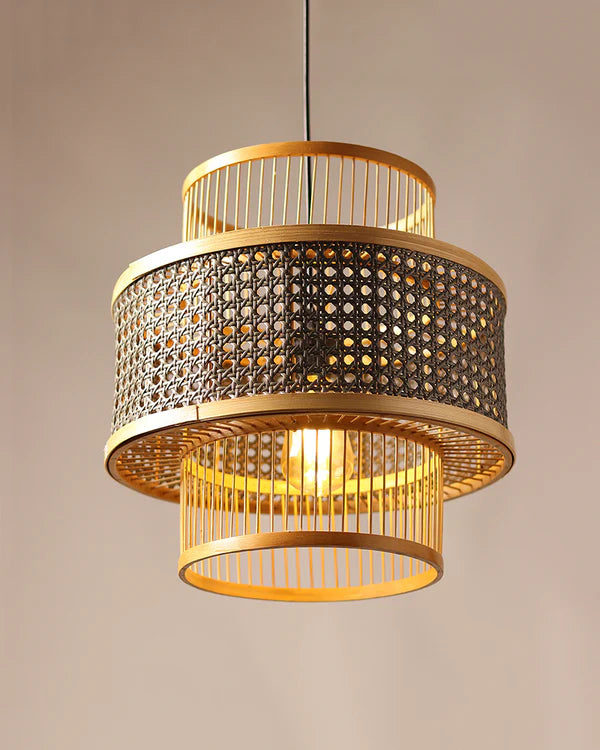 Modern Rattan Ceiling Lamp for Balcony and Hall
