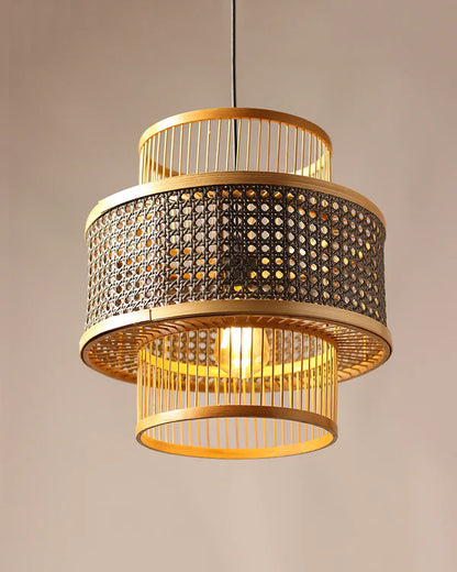 Modern Rattan Ceiling Lamp for Balcony and Hall