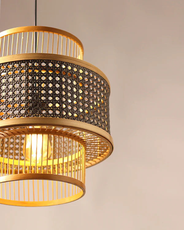 Modern Rattan Ceiling Lamp for Balcony and Hall