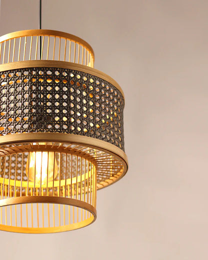 Modern Rattan Ceiling Lamp for Balcony and Hall