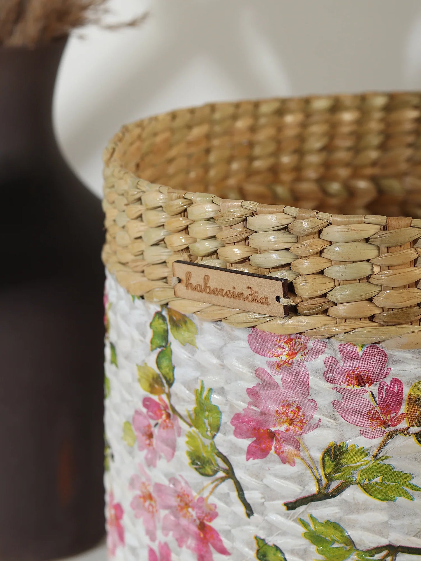 Soft-Touch Seagrass Basket for Plants or Room Storage