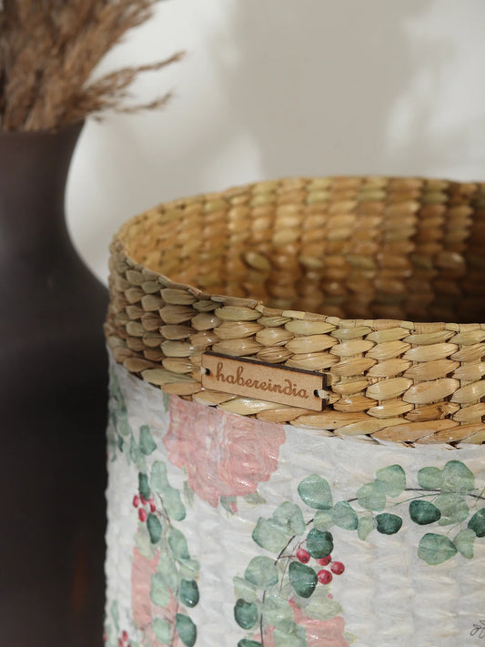 Eco Chic Seagrass Basket for Plants or Daily Storage