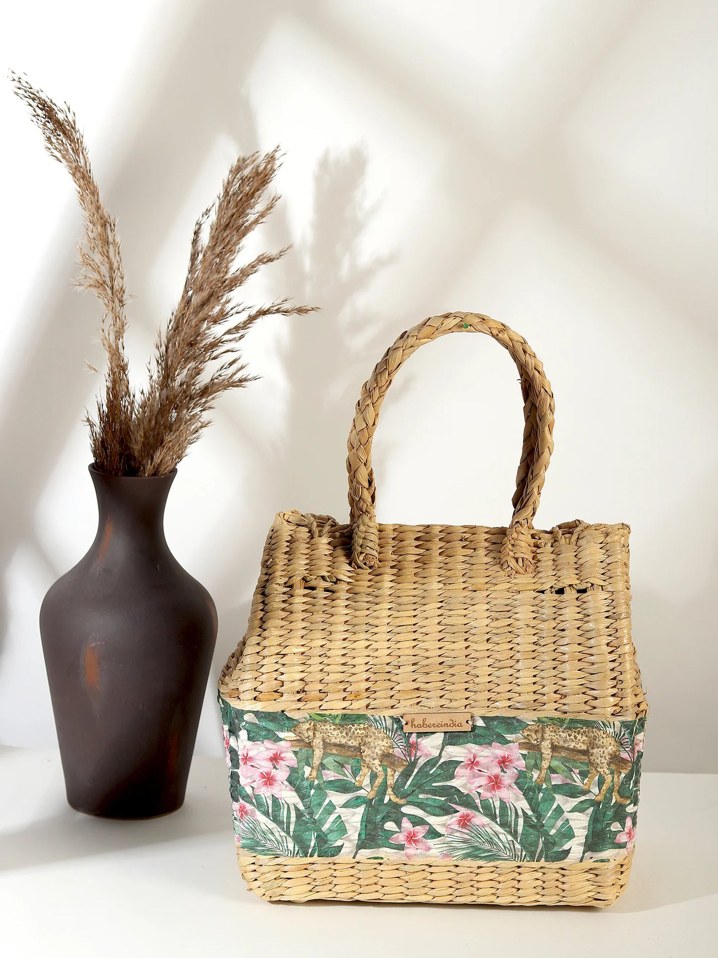 Handmade Seagrass Tote for Shopping, Storage & Travel Needs