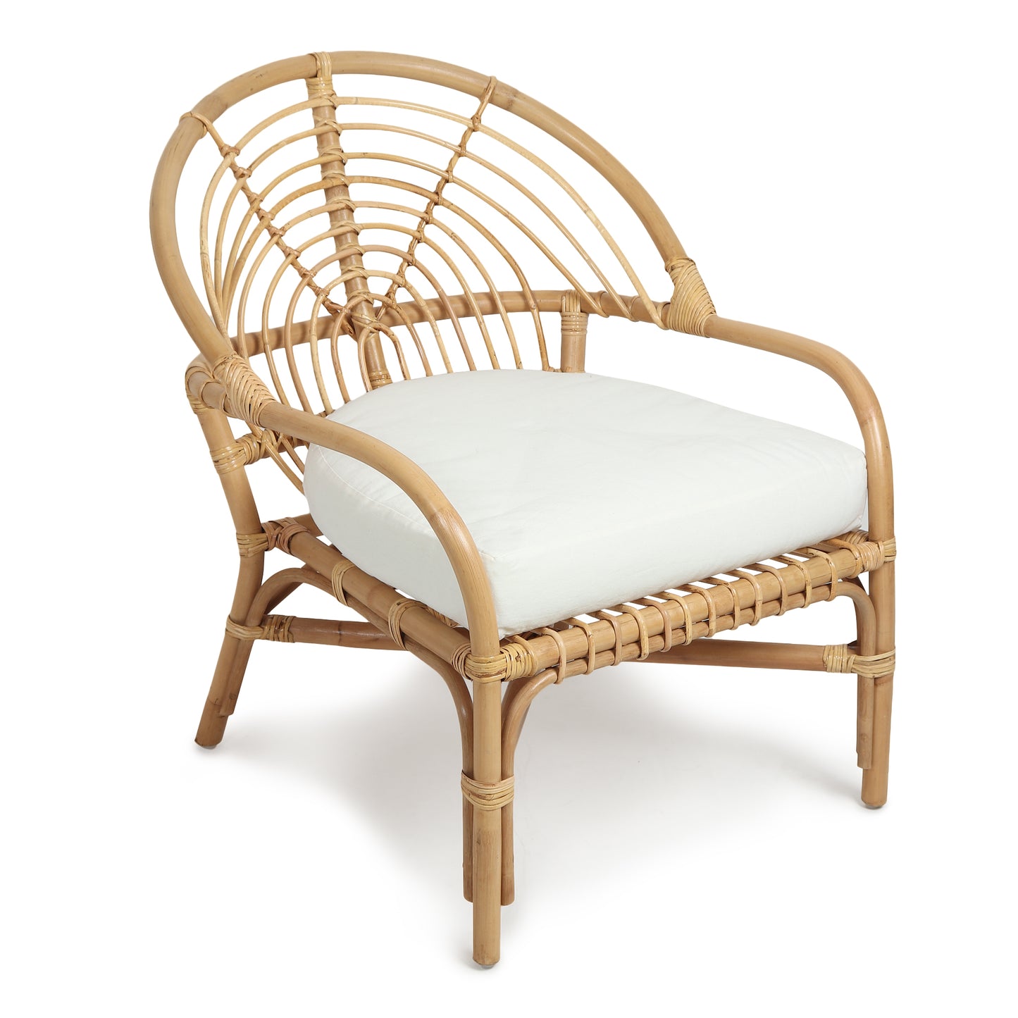Java Accent Bamboo Chair | Rattan Chair | Cane Furniture