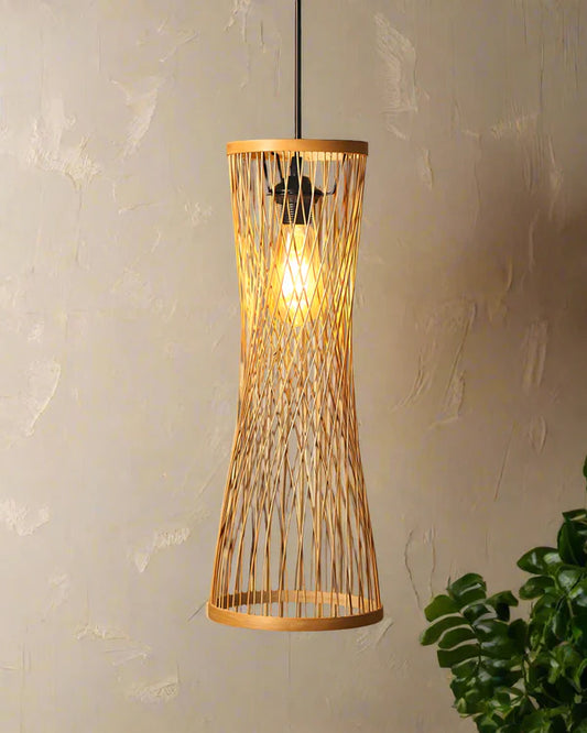 Artistic Bamboo Pendant Light for Hall and Corridor