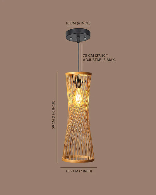 Artistic Bamboo Pendant Light for Hall and Corridor
