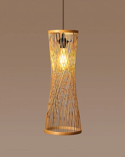 Artistic Bamboo Pendant Light for Hall and Corridor