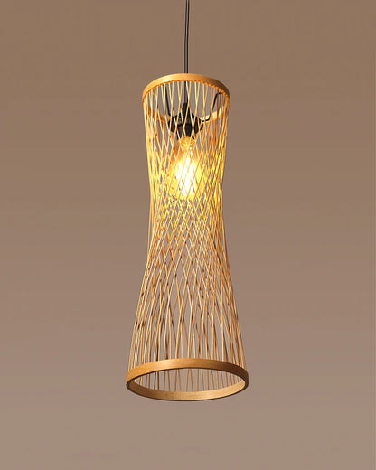 Artistic Bamboo Pendant Light for Hall and Corridor