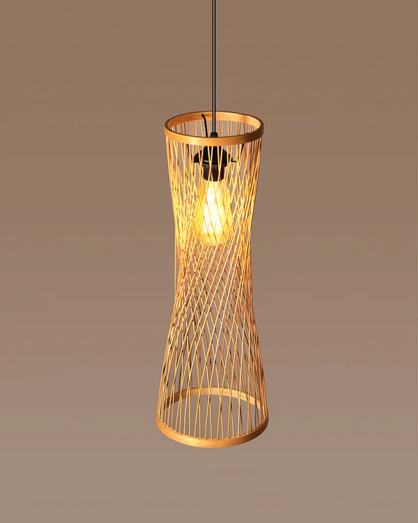 Artistic Bamboo Pendant Light for Hall and Corridor