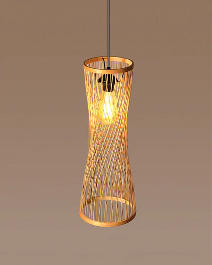 Artistic Bamboo Pendant Light for Hall and Corridor