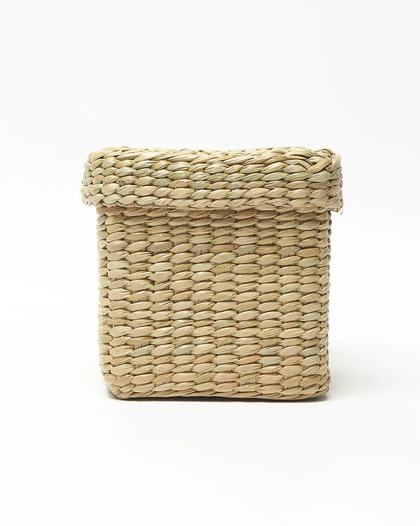 Stylish Seagrass Storage Box for Closet & Small Accessories