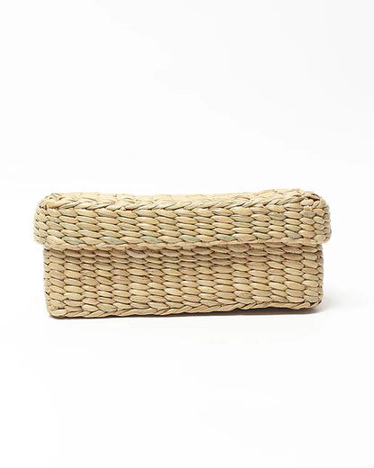 Handcrafted Seagrass Box for Desk & Wardrobe Organization