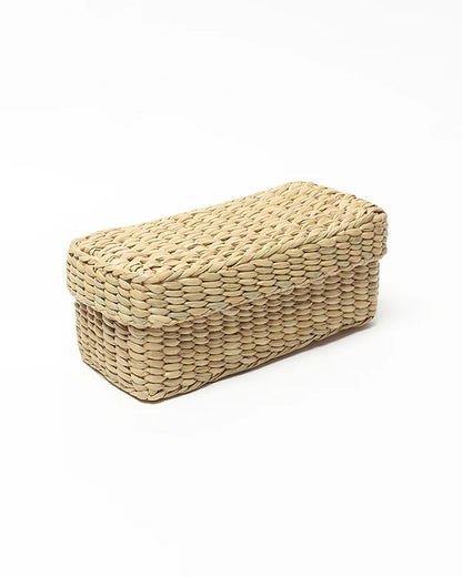 Handcrafted Seagrass Box for Desk & Wardrobe Organization